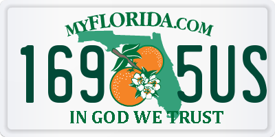 FL license plate 1695US