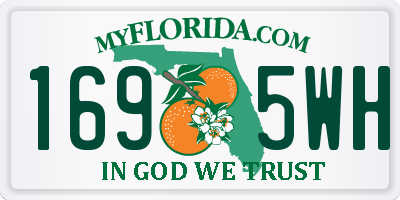 FL license plate 1695WH