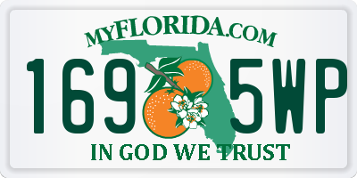 FL license plate 1695WP