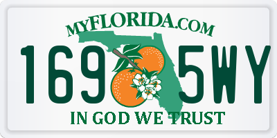 FL license plate 1695WY