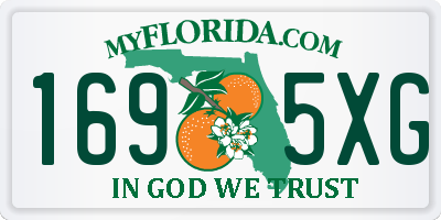 FL license plate 1695XG