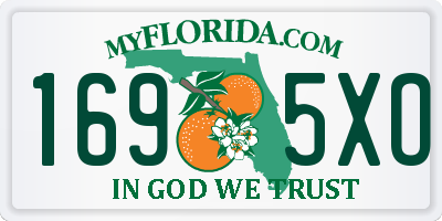 FL license plate 1695XO