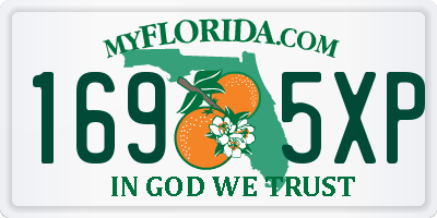 FL license plate 1695XP
