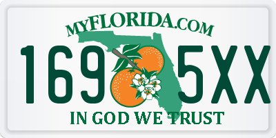 FL license plate 1695XX