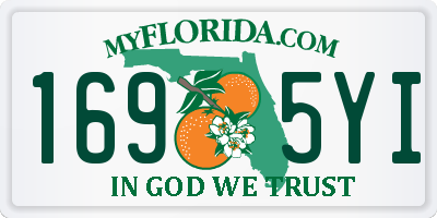 FL license plate 1695YI