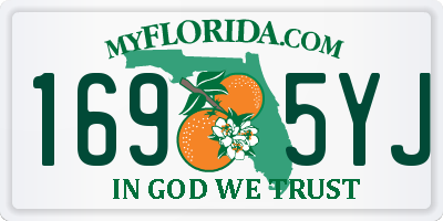 FL license plate 1695YJ