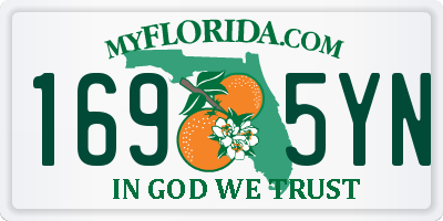 FL license plate 1695YN