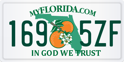 FL license plate 1695ZF