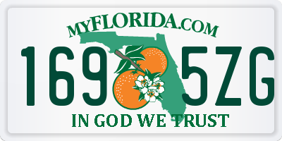 FL license plate 1695ZG
