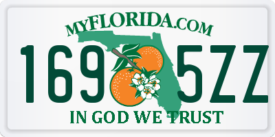 FL license plate 1695ZZ