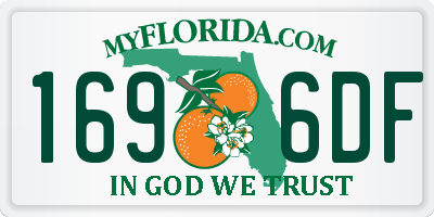 FL license plate 1696DF