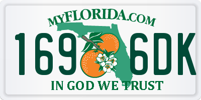 FL license plate 1696DK
