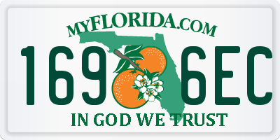 FL license plate 1696EC