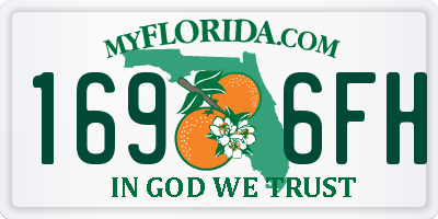 FL license plate 1696FH