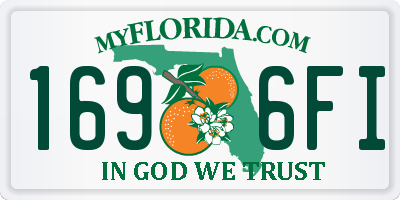 FL license plate 1696FI