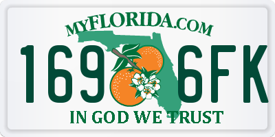FL license plate 1696FK