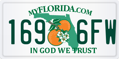FL license plate 1696FW