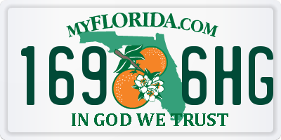 FL license plate 1696HG