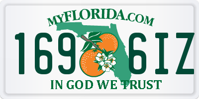 FL license plate 1696IZ
