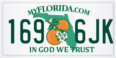 FL license plate 1696JK