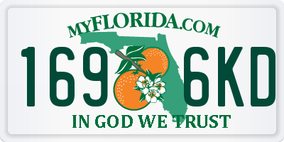 FL license plate 1696KD