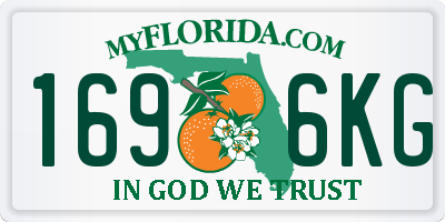 FL license plate 1696KG
