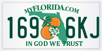FL license plate 1696KJ
