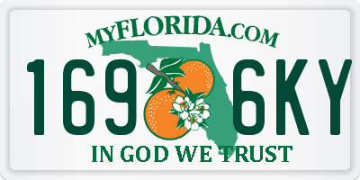 FL license plate 1696KY