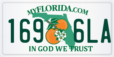 FL license plate 1696LA