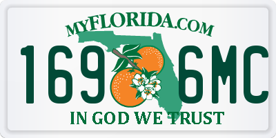 FL license plate 1696MC