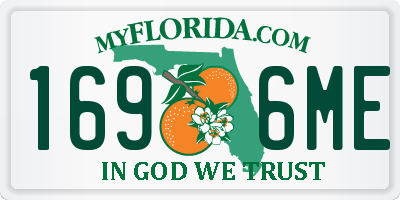 FL license plate 1696ME
