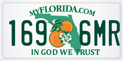FL license plate 1696MR