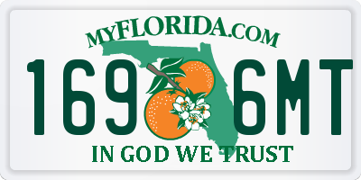FL license plate 1696MT