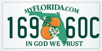 FL license plate 1696OC