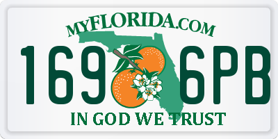 FL license plate 1696PB