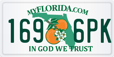 FL license plate 1696PK