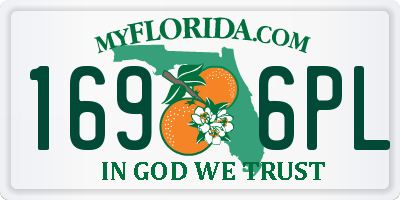 FL license plate 1696PL