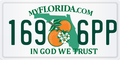 FL license plate 1696PP