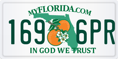FL license plate 1696PR