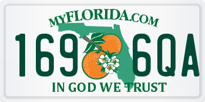 FL license plate 1696QA