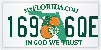 FL license plate 1696QE