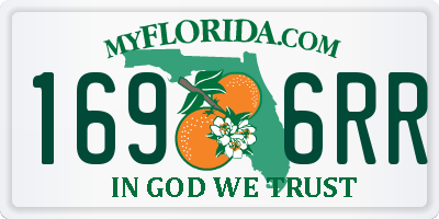 FL license plate 1696RR