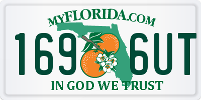 FL license plate 1696UT
