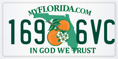 FL license plate 1696VC