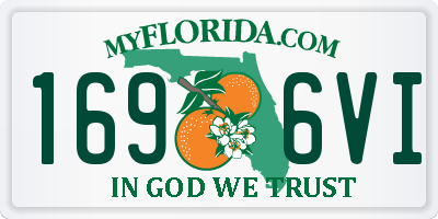 FL license plate 1696VI