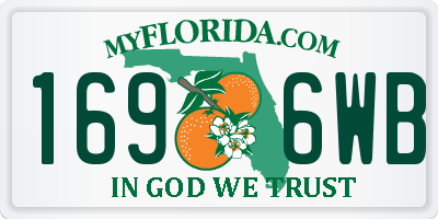 FL license plate 1696WB