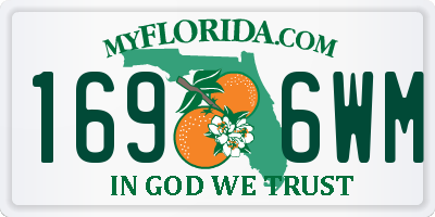 FL license plate 1696WM