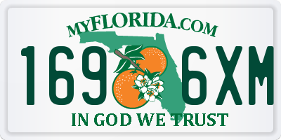 FL license plate 1696XM