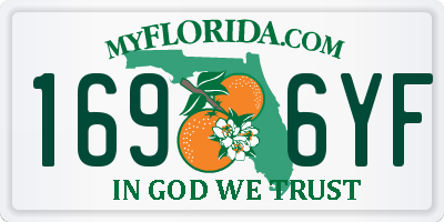 FL license plate 1696YF