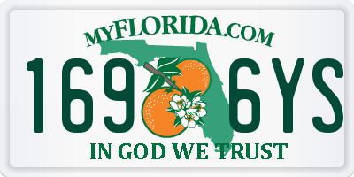 FL license plate 1696YS